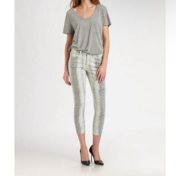 Joe's Jeans Snake Print Skinny Jeans - Gray - Picture 4 of 15